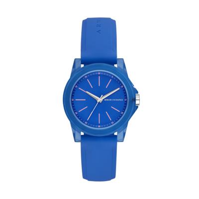Horlogeband Armani Exchange AX4360 Silicoon Blauw 20mm Horlogeband Armani Exchange AX4360 Silicoon Blauw 20mm