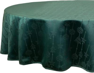Tafelkleed raula 180cm donkergroen Unique Living - Unique living