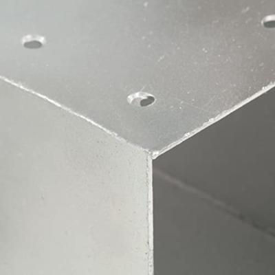 VidaXL Paalverbindingen 4 st y-vorm 71x71 mm gegalvaniseerd metaal