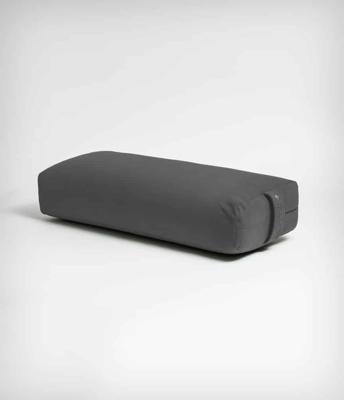 Manduka Yoga Bolster Grijs Rechthoekig Katoen - Effen - 67 x 15 x 30 cm
