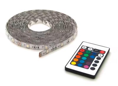 Prolight LED-Strip 3 Meter - Koud Wit - Batterijgevoed - Met Afstandsbediening en Bewegingssensor