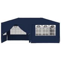 Partytent met zijwanden professioneel 90 g/m 4x6 m blauw - thumbnail