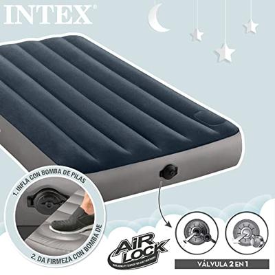 Intex 64781 DuraBeam Standard Twin Luchtbed (l x b x h) 1910 x 990 x 250 mm Donkerblauw