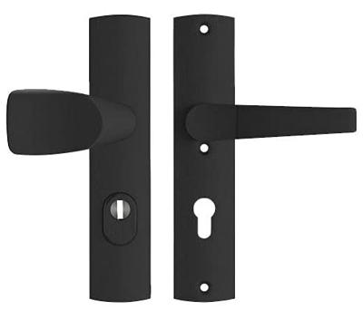 AXA | Veiligheidsbeslag Premium Wing-knop+kruk Arrow | PC55 | Anti-kerntrek | Omkeerbaar | 242x52x13 | Alu | SKG3