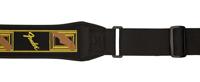 Fender Swell Neoprene Logo Strap Black-Yellow-Brown Mono gitaarband - thumbnail