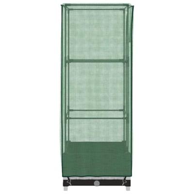 Plantenbak verhoogd met kashoes 40x40x123 cm rattanlook