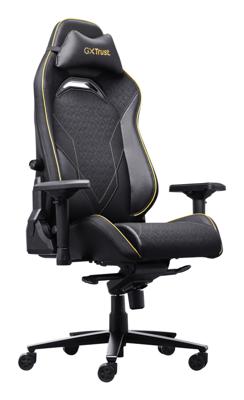 Trust gxt 721 ruya pro premium comfortabele gamingstoel (zwart/geel)