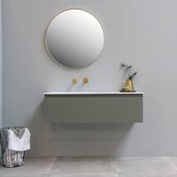 INK SP15 Spiegel Rond Mat Goud Aluminium Kader 100 x 3,5 cm - thumbnail