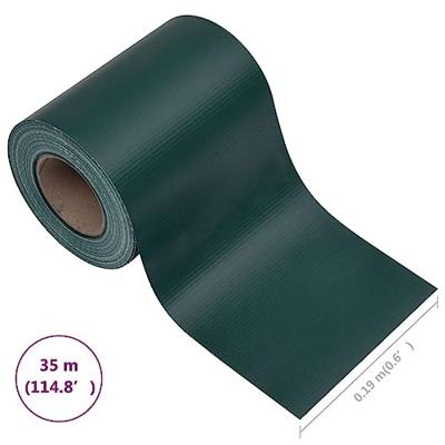 VidaXL Tuinscherm 35x0,19 m pvc matgroen