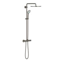 Grohe Regendoucheset Euphoria System Met Opbouw Thermostaatkraan Hard Graphite Geborsteld - thumbnail
