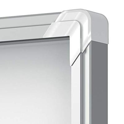 Kurkbord Nobo Wit Aluminium