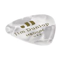 Dunlop 483P04MD Celluloid Shell Pick perloid wit medium plectrum set 12 stuks - thumbnail