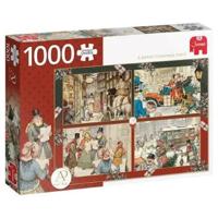 Anton Pieck Vrolijk Kerstfeest Puzzel 1000 Stukjes - thumbnail