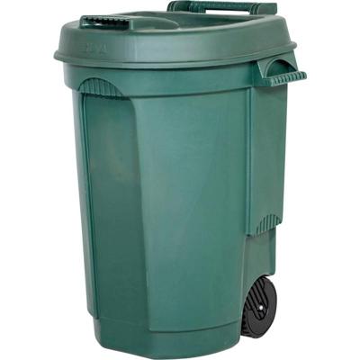 EDA 10633 Prullenbak 110 l Polypropyleen (l x b x h) 58 x 55 x 81 cm Groen 1 stuk(s) EDA 10633 Prullenbak 110 l Polypropyleen (l x b x h) 58 x 55 x 81 cm Groen 1 stuk(s)