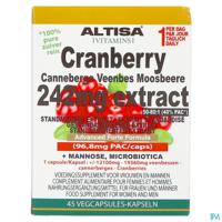 Altisa Cranberry 242mg Extract 45 Capsules - thumbnail