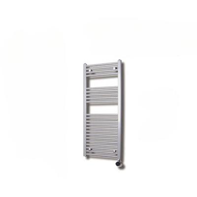 Sanicare elektrische design radiator 112x45cm wit met thermostaat zwart Sanicare elektrische design radiator 112x45cm wit met thermostaat zwart