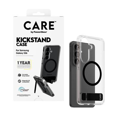PanzerGlass Backcover Samsung Galaxy S26 Transparant Inductieve lading, Met standfunctie PanzerGlass Backcover Samsung Galaxy S26 Transparant Inductieve lading, Met standfunctie