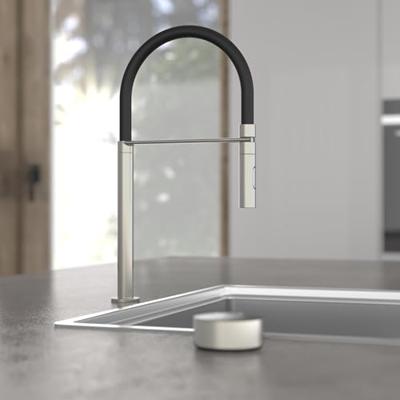 Schutte AQUADOT Digitale keukenkraan met smart control | RVS look | Zwart | Met soft-touch slang - 99556 Schutte AQUADOT Digitale keukenkraan met smart control | RVS look | Zwart | Met soft-touch slang - 99556