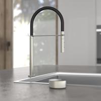 Schutte AQUADOT Digitale keukenkraan met smart control | RVS look | Zwart | Met soft-touch slang - 99556 - thumbnail