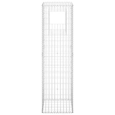 VidaXL Schanskorf palen 2 st 50x50x180 cm ijzer
