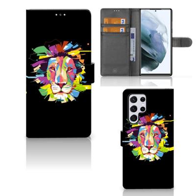 Samsung Galaxy S22 Ultra Leuk Hoesje Lion Color Samsung Galaxy S22 Ultra Leuk Hoesje Lion Color