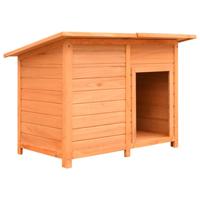 VidaXL Hondenhok 120x77x86 cm massief grenenhout en vuurhout - thumbnail