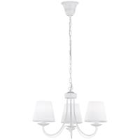 LED Hanglamp 3-lichts Rond Mat Wit Aluminium met E14 Fitting - thumbnail