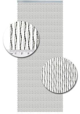 Vliegengordijn Kunststof Milano Zwart - 92cm x 210cm Vliegengordijn Kunststof Milano Zwart - 92cm x 210cm