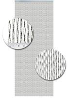 Vliegengordijn Kunststof Milano Zwart - 92cm x 210cm - thumbnail