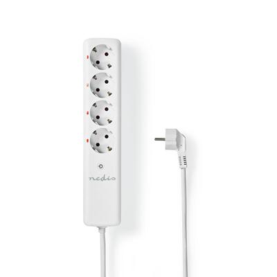 Nedis RFP410FWT Rf Smart Stekkerdoos 4x Schuko Type F 3680 W Nedis RFP410FWT Rf Smart Stekkerdoos 4x Schuko Type F 3680 W