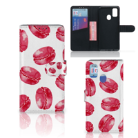 Samsung Galaxy M21 | M30s | Book Cover | Pink Macarons - thumbnail