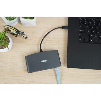 CalDigit Thunderbolt 3 Mini Dock (HDMI 2.0) - draagbaar, Bus-gestuurd, 40 Gbs, Dual 4K @ 60Hz, USB 3.0 & 2.0, GbE LAN. Compatibel met Thunderbolt 3 Mac en pc (Dual HDMI 2.0).