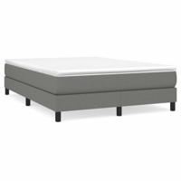 Boxspring met matras stof donkergrijs 160x200 cm - thumbnail