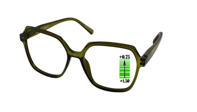 Leesbril Vista Bonita Mira Multifocaal-Army-green-+0.75-+1.50