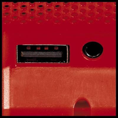Einhell Power X-Change TC-SR 18 Li BT - Solo Bluetooth luidspreker AUX, USB Rood