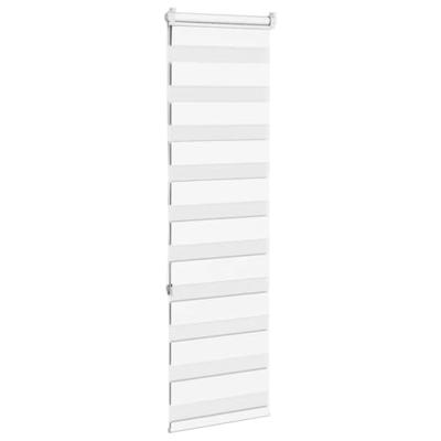 VidaXL Zebra rolgordijn 45x150 cm stofbreedte 40,9 cm polyester wit