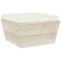 VidaXL Palletkussen 60x60x6 cm oxford stof crèmekleurig - thumbnail