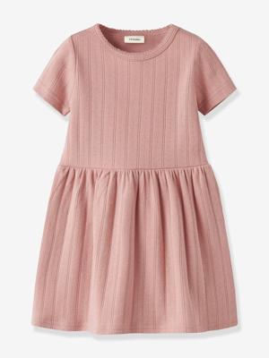 Jurk meisjes LIL'ATELIER MINI korte mouwen oudroze