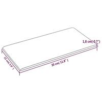 VidaXL Wandpanelen 12 st 0,54 m² 30x15 cm kunstleer cappuccinokleurig - thumbnail