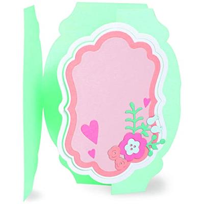 Sizzix • thinlits die set card label fold-a-long