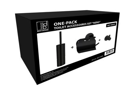 Best Design Toiletset One Pack Nero Mat Zwart