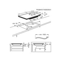 ELECTROLUX EIV734 - Inductiekookplaat - 4 kookzones - 7350 W - 15 vermogensstanden - Zwart - thumbnail