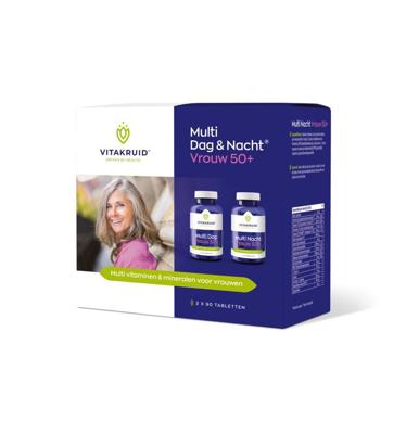 Vitakruid Multi Dag & Nacht Vrouw 50+ 100% Vegan 2 x 90