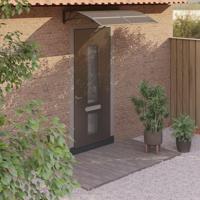 VidaXL Deurluifel 150x100 cm polycarbonaat zwart - thumbnail