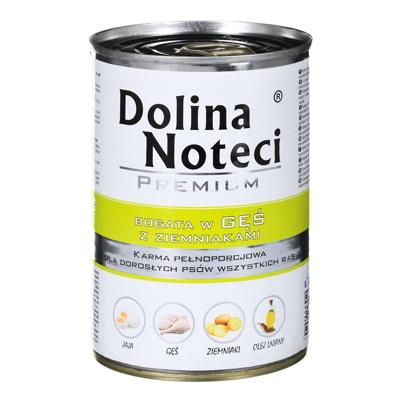 DOLINA NOTECI Premium Rijk aan gans met aardappelen - nat hondenvoer - 400 g
