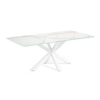 Kave Home Eettafel 'Argo' Iron Moss Keramiek, 180 x 100cm, kleur Wit - thumbnail