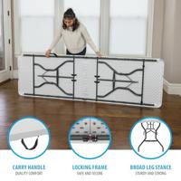 Vouwtafel Lifetime Wit 245 x 74 x 76 cm Staal - thumbnail