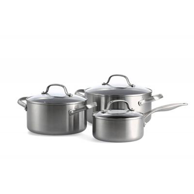GreenPan Geneva kookset 3delig Pan Zilver