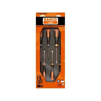 Bahco Foaminlay Fit&Go 1/3 met schroevendraaiers met doorlopende blad | ERGO | gleuf en Pozidriv - 6-delig - retailverpakking - FF1E1013EH