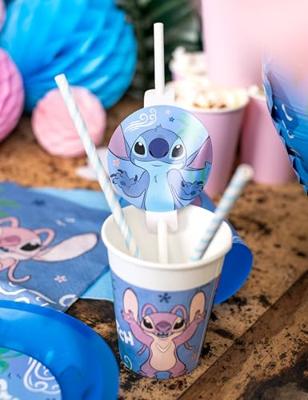 4 Stitch™ rietjes met medaillon